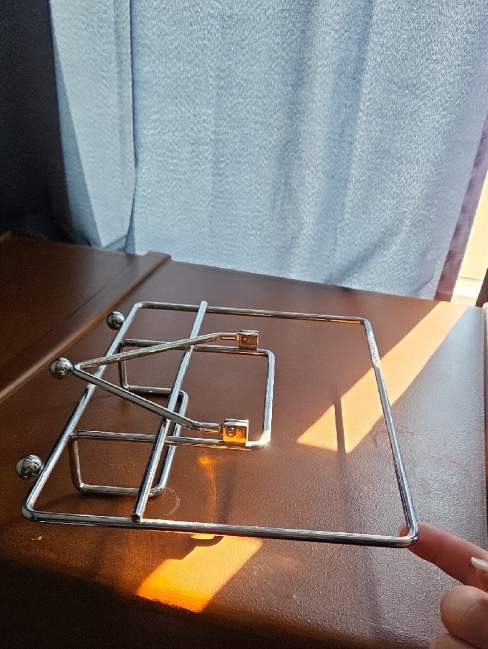 Cuisinart Metal Cookbook or Tablet Stand in Shiny Silver - Picture 4 of 4